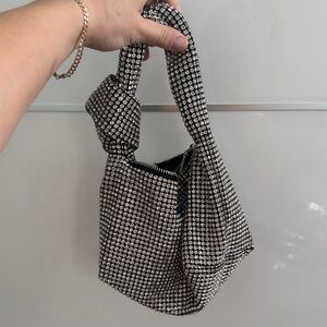 Elegant Black and Silver Women's Bag